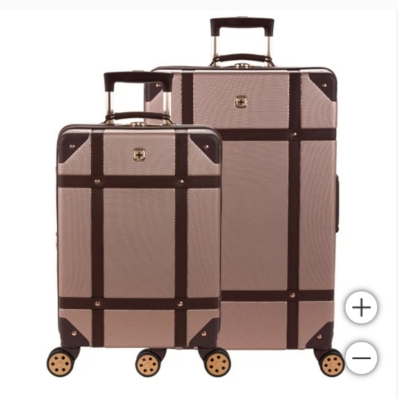 Handbags - SwissGear 2-piece Hardside Trunk Luggage Set, new light pink
